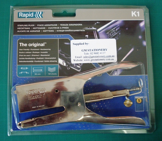 Rapid 0172990 K1 Classic Plier Stapler.